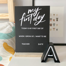 Load image into Gallery viewer, School Milestone Chalkboard with stand