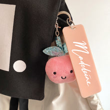 Load image into Gallery viewer, School Bag Tag / Bookmark (Personalised) - Peach