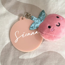 Load image into Gallery viewer, School Bag Tag (Personalised) - Peach