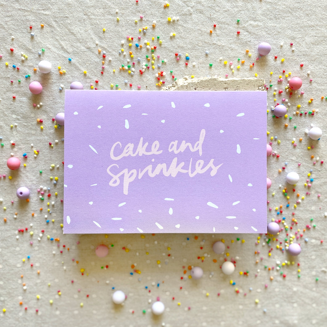 Cake and Sprinkles Card